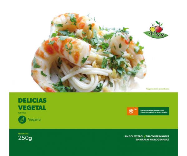 Delicias de gambas veganas