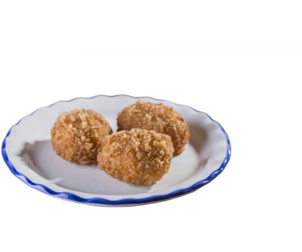 Croqueta casera de gamba roja